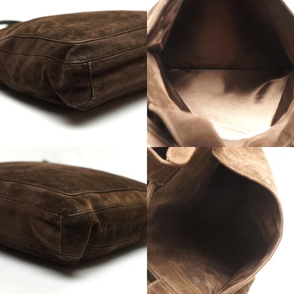 Auth Chanel Shoulder Bag Brown Suede #6573C22 - Picture 13 of 14